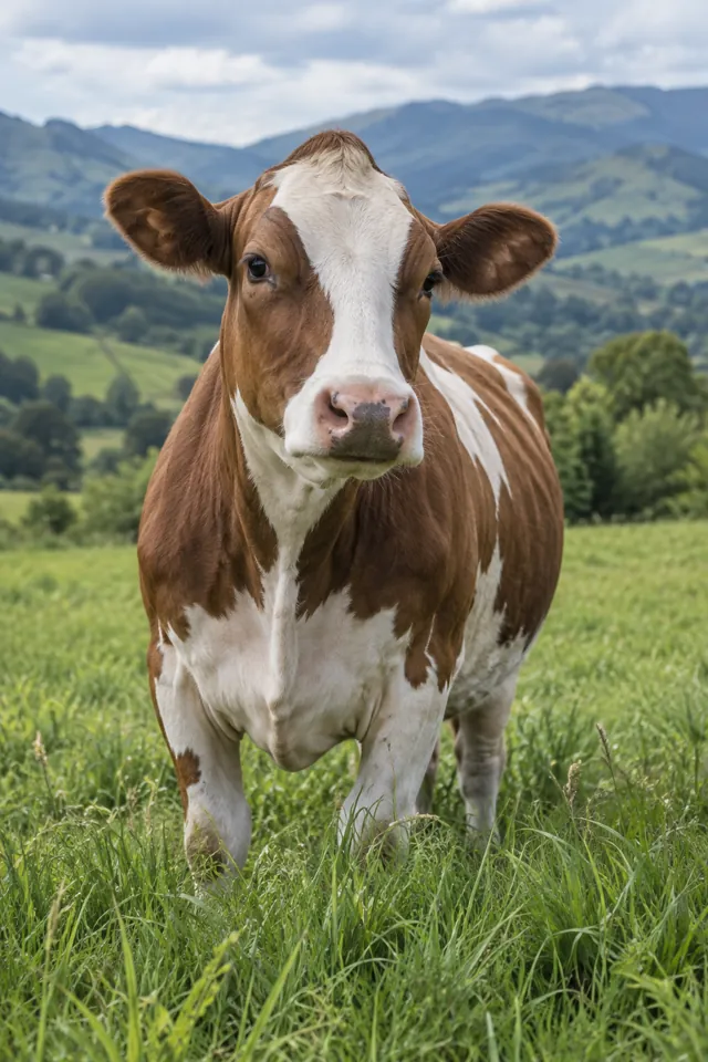 Vaca al aire libre